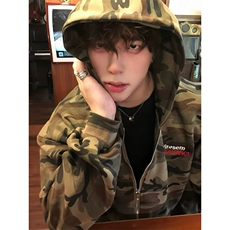 加绒加厚美式迷彩卫衣ZW0158-常规特批52-加绒特批57，男装卫衣，星座313A(原308A-2)