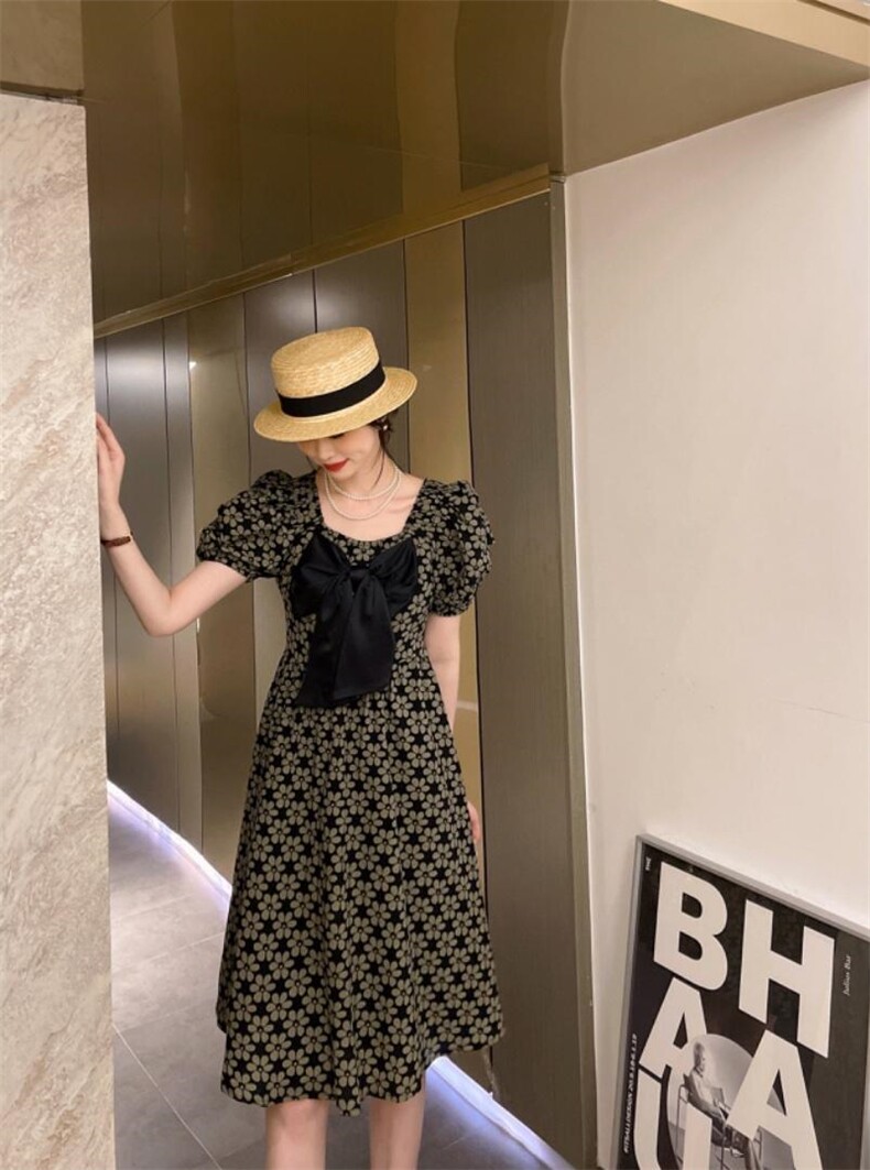 今年新蝴蝶结连衣裙，女装连衣裙，密斯倩