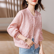 新中式刺绣防晒衣女夏季2026新款时尚洋气减龄休闲棒球服薄款外套，女装短外套，余墨