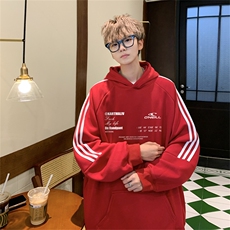 美式三杠条纹复连帽卫衣秋冬男女宽松长袖SWY2466-P55控8850棉，男装卫衣，电商B370