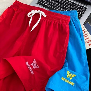 夏季休闲裤夏季新款美式街头ins潮流沙滩裤宽松短裤五分K77-P30图片