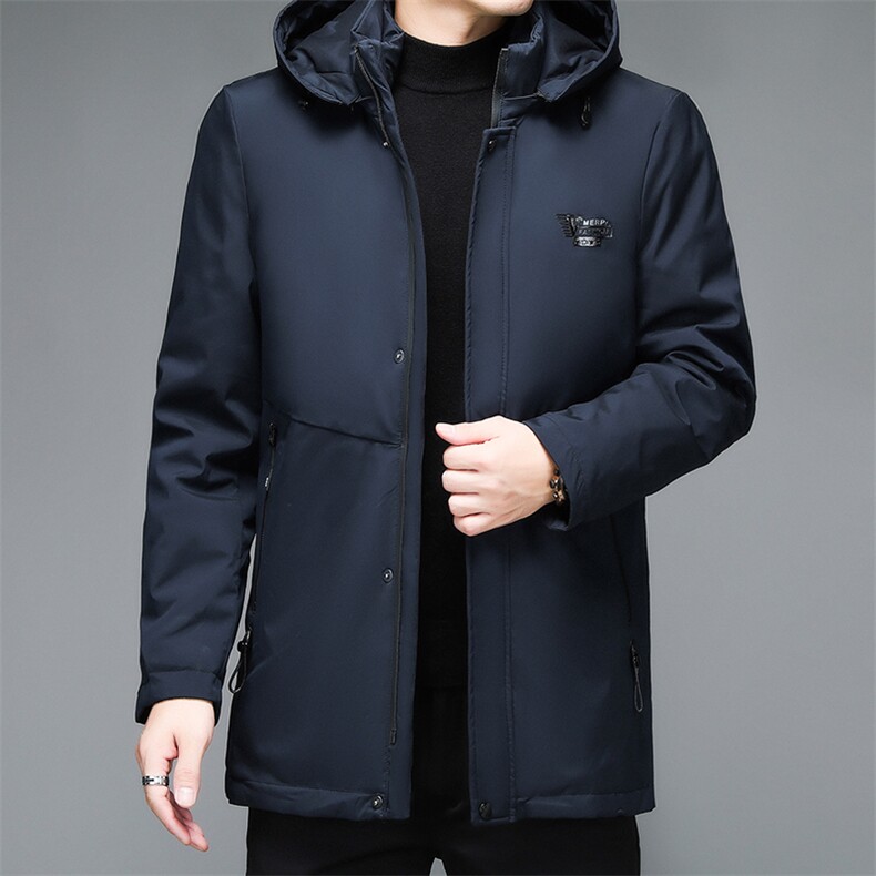 BJY1130钱塘2020-2商务休闲连帽冬季厚款中年男士羽绒服P190图片