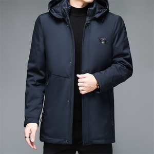 BJY1130钱塘2020-2商务休闲连帽冬季厚款中年男士羽绒服P190图片