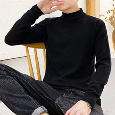 跑量款秋冬新款半高领针织衫毛衣男士流行套头403-1-M32-P20，男装针织衫/毛衣，星座1018