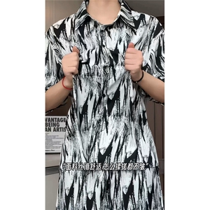 短袖衬衫男+短裤男套装男100%聚酯纤维M-5XL大码TZ78721P50控98图片