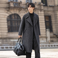 绵羊毛羊驼毛大衣双面毛呢大衣外套男呢子加厚N95292-P535控1149，男装毛呢大衣，电商A355（原A415）