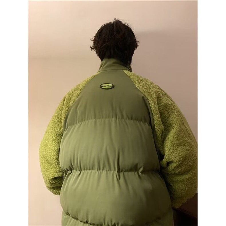 美式羊羔绒棉服情侣棉衣外套男女潮加厚保暖面包服棉袄M2516-p98,男装棉衣,星座1008