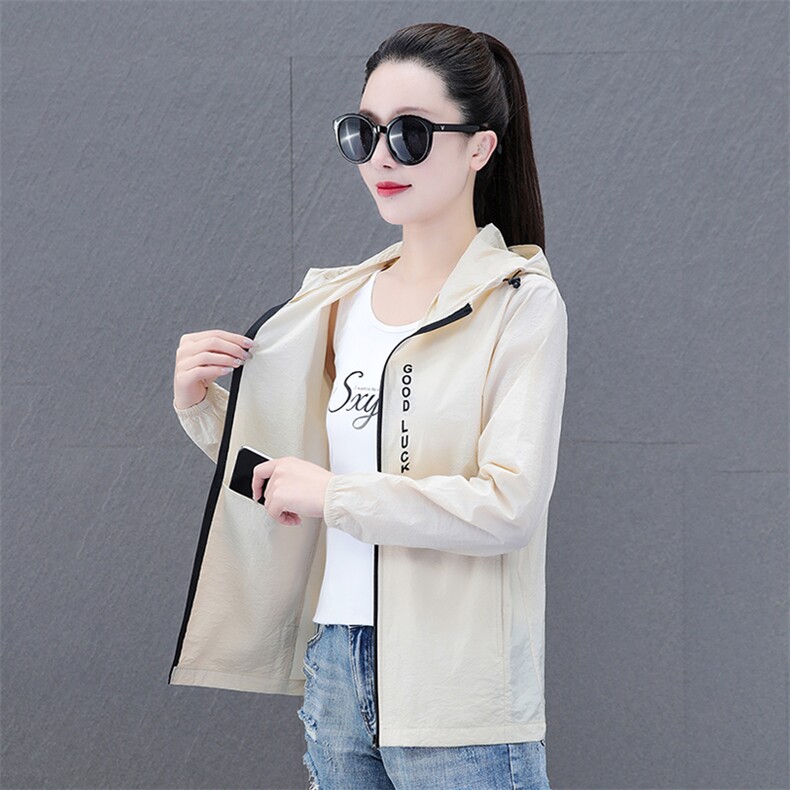 燕颉防晒服女款夏季薄款2023女士户外骑电动车防晒衣女upf50外套，女装防晒衣，燕颉服饰