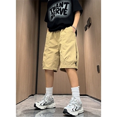 乌梅紫色工装短裤男夏季外穿美式机能冲锋裤子薄款宽松速干五分裤，男装牛仔裤，星座1116A（原606A-3）