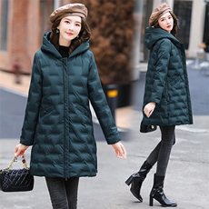 现货！专柜品质！2023年冬装新款90%白鸭绒羽绒服女优雅中长款，女装羽绒服，铭街依杨