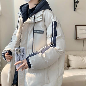 棉衣男冬季新款港风宽松连帽假两件加厚棉服MF8587-P88(现货图片