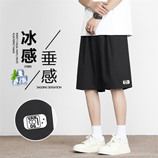 冰感垂顺短裤宽松时尚舒适五分裤美式休闲DK505-特批-1739，男装休闲裤，星座718-1