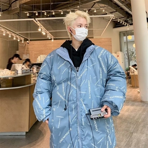 新款棉衣男冬季棉袄外套双面穿棉衣面包服 W132 P80图片