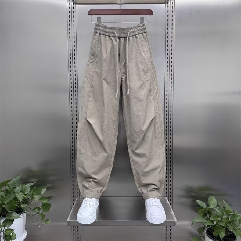 休闲裤男春夏季薄款2025新款户外速干弯刀长裤青年宽松百搭运动裤,男装休闲裤,电商B212（原钱塘6029）