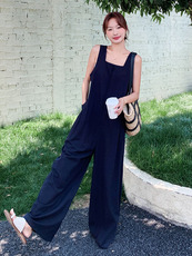 2025年夏季新款时尚休闲背心连体裤-款号5876-P135-K198，女装连体裤，浙宝305