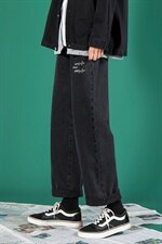 主推秋冬心电图牛仔裤宽松直筒老爹裤X715NZ007批45控68，男装牛仔裤，星座715