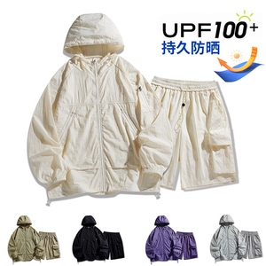 UPF100+有报告 凉感轻薄透气套装防晒服 两件套HS622-P75图片