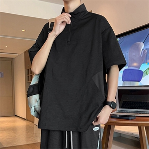 2506-P33控69大码元 大码潮牌美式痞帅炸街男T恤图片