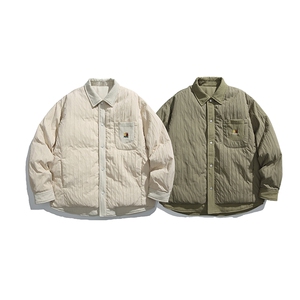 2025冬季新款男日系潮牌立领白鸭绒羽绒服加厚外套棉衣YR56-F205