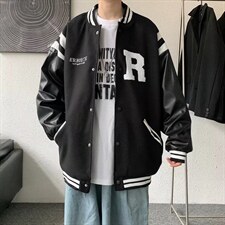 潮流夹克潮男春季棒球领夹克J8051P65,男装夹克,星座1116-2