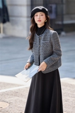 秋季新款小香风外套，女装短外套，依路服饰