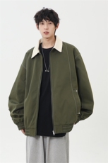 2025春休闲痞帅工装翻领夹克潮流外套得物二开XZ301b-2-JK2585P78，男装夹克，星座301B-2（原A443-1）