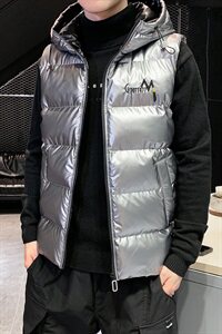 2021春秋季新款潮牌亮色连帽马甲男百搭外套 A438图片