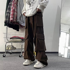 2024春季直筒工装口袋束脚宽松阔腿休闲裤百搭现货K7697-P56，男装休闲裤，星座512-3