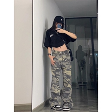 【网图有货】迷彩工装裤阔腿美式复古hiphop裤子高街8265LL-特P48，男装工装外套，星座1007（原301D）