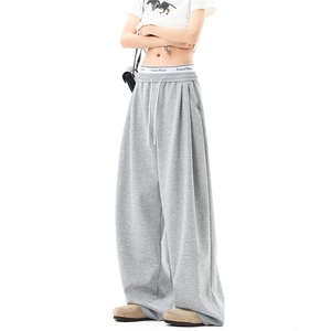 【现货】美式慵懒薄款宽松拖地运动休闲裤2 XZ502-K858-P55控79图片