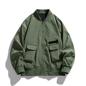 109-JK2332-P78 日系白底秋季新款大码休闲夹克外套 L-9XL 控118图片