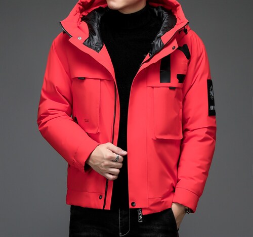 中年羽绒服男冬季宽松连帽羽绒服爸爸冬装保暖外套ALXB8808-P285，男装羽绒服，电商B212（原钱塘6029）