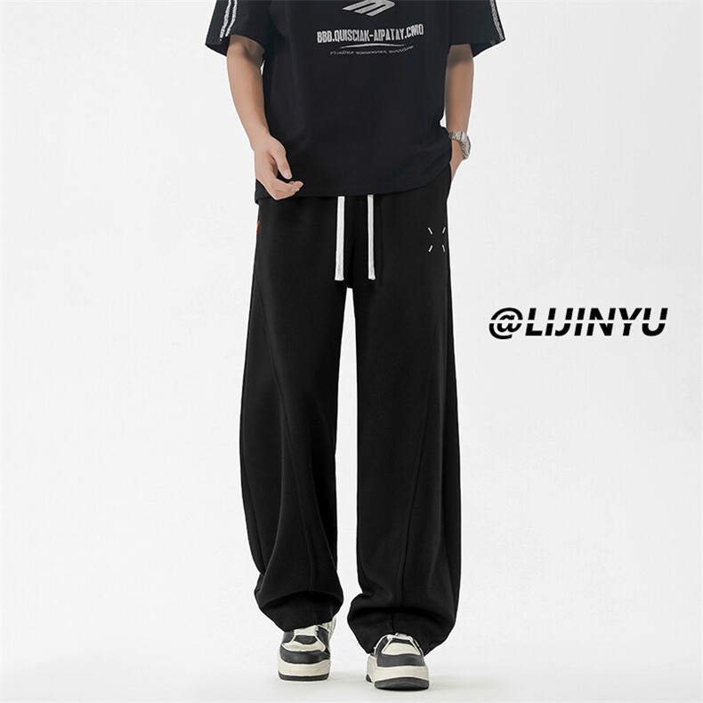 美式休闲宽松挺括舒适卫裤垂感柔顺潮流X1560特批3568,男装休闲裤,星座718