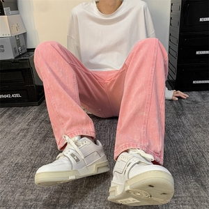 欧美高街vibe风美式复古牛仔裤mm街头嘻哈直筒裤N08808-P48图片