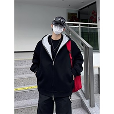 卫衣男女韩版潮流宽松拼色帅气2025秋冬ins高街外套WB586-P49，女装短外套，星座412-3