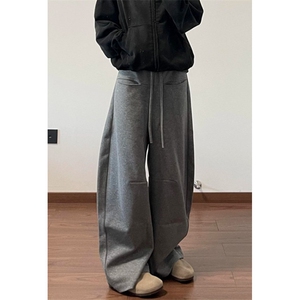 抽绳运动休闲裤女高腰显瘦直筒阔腿裤jazz爵士跳舞卫裤子 KF15图片