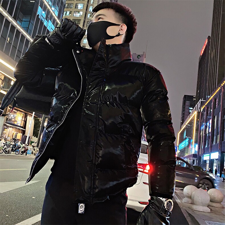 GU9/P138控178冬季社会小伙高端亮面立领绿色加厚保暖棉衣男绿首1,男装棉衣,星座305B