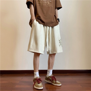 麂皮绒R星发泡印花短裤 XZ604-DK501-P35控48图片