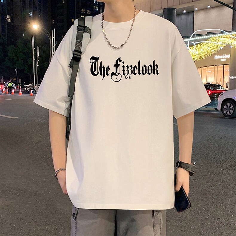 T815港风潮牌高街美式短袖T恤男夏季新款宽松重磅纯棉体恤,男装T恤,星座304A
