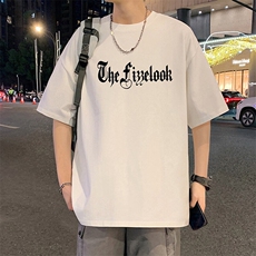T815港风潮牌高街美式短袖T恤男夏季新款宽松重磅纯棉体恤，男装T恤，星座304A