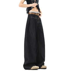 【现货】美式复古黑色弯刀牛仔裤显瘦裤子1XZ502-K852-P65控98，男装牛仔裤，星座502