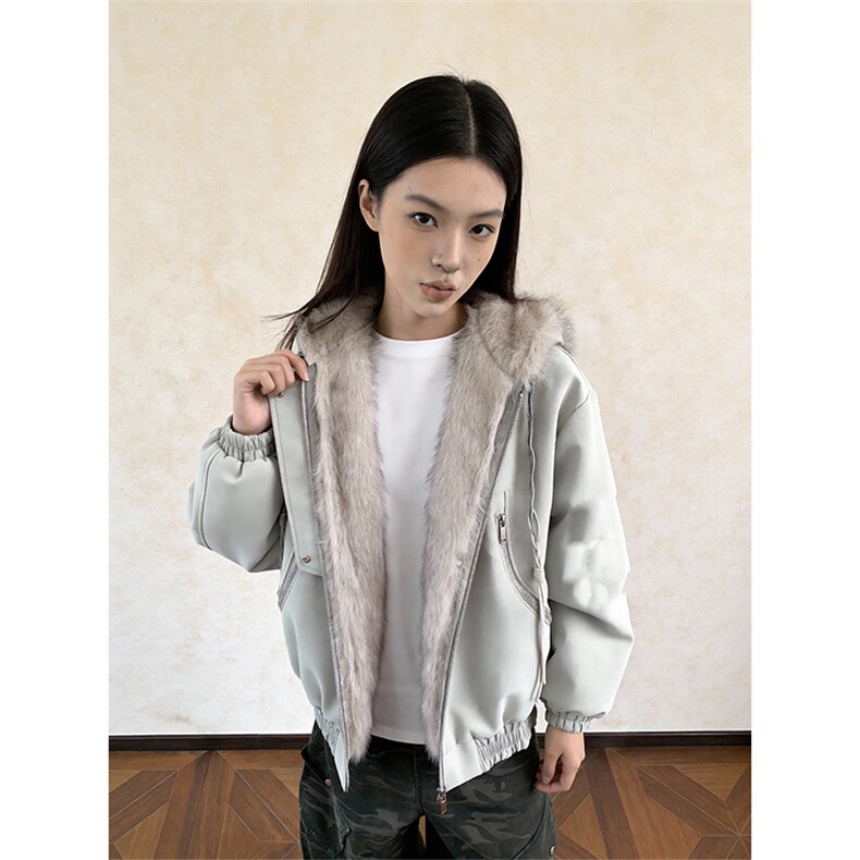 XZ514-2-25104-P115美式复古座山雕连帽棉服加厚保暖夹克宽松外套,男装夹克,星座514-2(原B239)