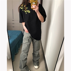 重磅刺绣立体短袖T恤抖音得物现货A061-AT01124-特P30-网图，男装T恤，电商A061