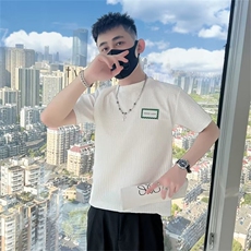 2026新款夏季短袖体恤潮流男装休闲个性ins潮牌打底上衣BT220，男装T恤，星座1116A-2（原606A-1）