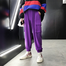港风工装裤宽松裤休闲裤男运动情侣中性裤628/P50（60），男装休闲裤，星座1506-1