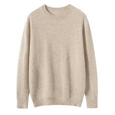 2025年秋季圆领长袖青春流行时尚百搭通勤休闲，男装羊绒套衫，朝思纯山羊绒
