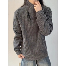 WY860-P30加绒35原版现货有量来谈！条纹交叉V领卫衣男款秋，男装卫衣，星座215-1