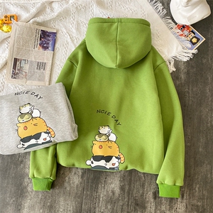 A040-WY2090-P40连帽卫衣男加肥加大码胖子棒球服外套图片