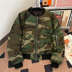 两面穿工装加厚连帽迷彩夹克外套9023P98，男装夹克，星座410-2