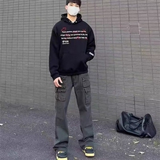 W9341-P68网图现货新款百搭日系美式高街潮流休闲牛仔裤新款，男装牛仔裤，星座1608-2